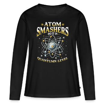 Ingénieur nucléaire Technicien nucléaire - T-shirt manches longues Premium bio Femme - noir - Devant - Julia (174cm)