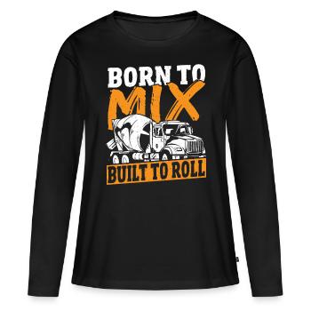 Concrete Mixer Cement Mixer Truck Cement Mixer - Women's Premium Organic Long Sleeve Shirt - black - Front - Julia (174cm)