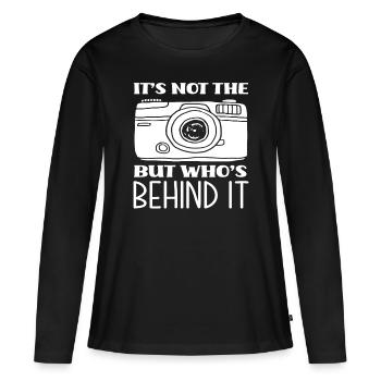 Photograph Erfahrung - Frauen Premium Bio Langarmshirt - Schwarz - Vorne - Julia (174cm)