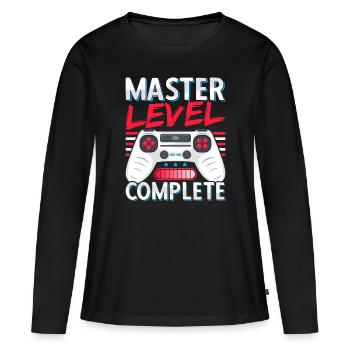 Maîtrise en administration des affaires - T-shirt manches longues Premium bio Femme - noir - Devant - Julia (174cm)