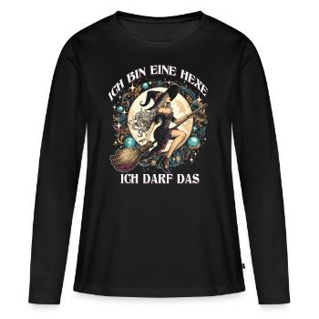 I'm a witch, I'm allowed to do that - Women's Premium Organic Long Sleeve Shirt - black - Front - Julia (174cm)