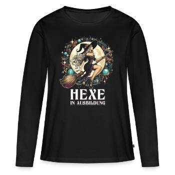 Witch In Training - Women's Premium Organic Long Sleeve Shirt - black - Front - Julia (174cm)