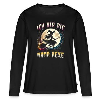 I'm the Mama Witch - Women's Premium Organic Long Sleeve Shirt - black - Front - Julia (174cm)