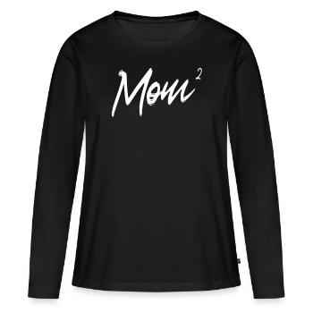 Mom High 2 Mother's Day Mom 2 Kids Gift - Women's Premium Organic Long Sleeve Shirt - black - Front - Julia (174cm)