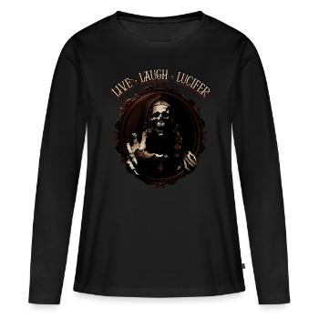 Live Love Lucifer Goth Festival Death Metal - T-shirt manches longues Premium bio Femme - noir - Devant - Julia (174cm)