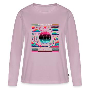 Science in Dialogue 2 - Women's Premium Organic Long Sleeve Shirt - dusky pink - Front - Julia (174cm)