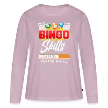 Bingo Player Bingo Skills Loading - Women's Premium Organic Long Sleeve Shirt - dusky pink - Front - Julia (174cm)