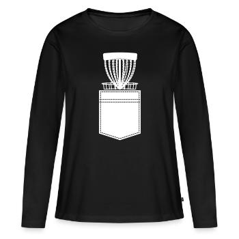 Disc Golf Player Disc Golfer Disc Golf - Disc golf - Frauen Premium Bio Langarmshirt - Schwarz - Vorne - Julia (174cm)