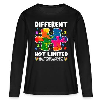 Autism Autistic Autistic - Women's Premium Organic Long Sleeve Shirt - black - Front - Julia (174cm)