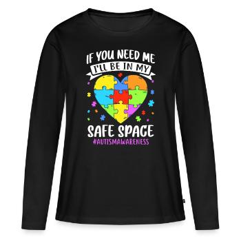 Autism Autistic Autistic - Women's Premium Organic Long Sleeve Shirt - black - Front - Julia (174cm)