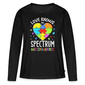 Autism Autistic Autistic - Women's Premium Organic Long Sleeve Shirt - black - Front - Julia (174cm)