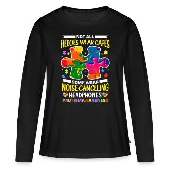 Autism Autistic Autistic - Women's Premium Organic Long Sleeve Shirt - black - Front - Julia (174cm)