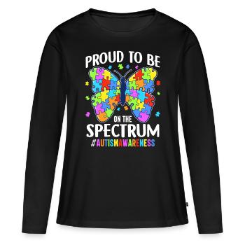 Autism Autistic Autistic - Women's Premium Organic Long Sleeve Shirt - black - Front - Julia (174cm)
