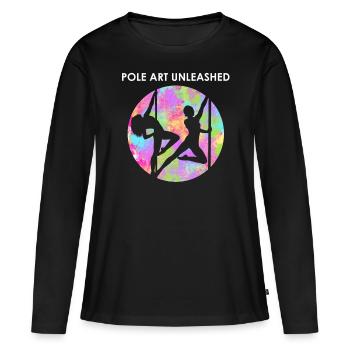 Danseur De Pole Dance, Pole Dance, Pole Dance - T-shirt manches longues Premium bio Femme - noir - Devant - Julia (174cm)