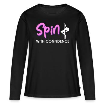 Danseur De Pole Dance, Pole Dance, Pole Dance - T-shirt manches longues Premium bio Femme - noir - Devant - Julia (174cm)