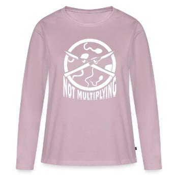 Vasectomy Not Multiplying - Women's Premium Organic Long Sleeve Shirt - dusky pink - Front - Julia (174cm)