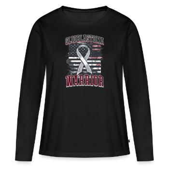Glioblastom-Bewusstsein Glioblastom-Bewusstsein - Frauen Premium Bio Langarmshirt - Schwarz - Vorne - Julia (174cm)