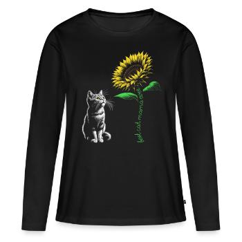 Best Cat Mama Ever - Women's Premium Organic Long Sleeve Shirt - black - Front - Julia (174cm)