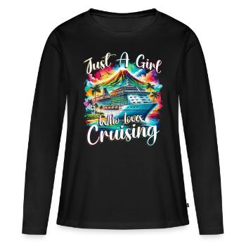 Cruise Crusader - Women's Premium Organic Long Sleeve Shirt - black - Front - Julia (174cm)