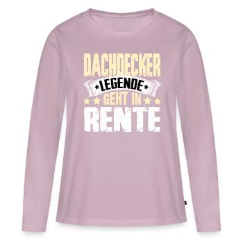Roofing legend retires - Women's Premium Organic Long Sleeve Shirt - dusky pink - Front - Julia (174cm)