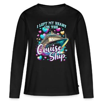 Cruise Crusader Crusader - Women's Premium Organic Long Sleeve Shirt - black - Front - Julia (174cm)