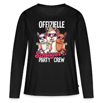 Frapper - T-shirt manches longues Premium bio Femme - noir - Devant - Julia (174cm)
