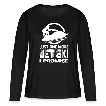 Encore un jet ski Je promets Jet Ski Jet Skis - T-shirt manches longues Premium bio Femme - noir - Devant - Julia (174cm)