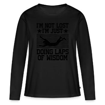 Professeur d’éducation physique Professeurs d’éducation physique École Spor - T-shirt manches longues Premium bio Femme - noir - Devant - Julia (174cm)