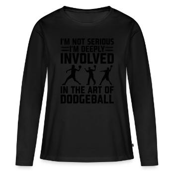 Professeur d’éducation physique Professeurs d’éducation physique École Spor - T-shirt manches longues Premium bio Femme - noir - Devant - Julia (174cm)