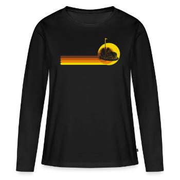 Amusement park, fairground, funfair - Women's Premium Organic Long Sleeve Shirt - black - Front - Julia (174cm)