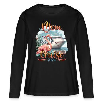 Mom Cruise 2024 - Women's Premium Organic Long Sleeve Shirt - black - Front - Julia (174cm)