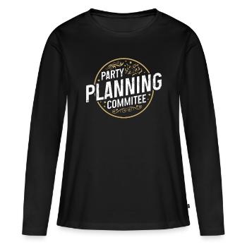 Events Coordinator Party Planning Event Manager - Frauen Premium Bio Langarmshirt - Schwarz - Vorne - Julia (174cm)
