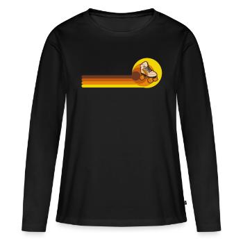 Inline-Skating Inline-Skater Inline-skates - Frauen Premium Bio Langarmshirt - Schwarz - Vorne - Julia (174cm)