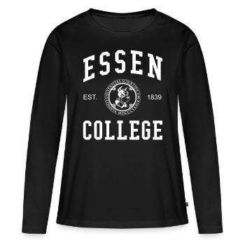 Collège universitaire d’Essen - T-shirt manches longues Premium bio Femme - noir - Devant - Julia (174cm)