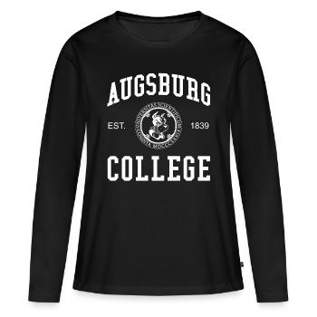 Augsburg College Université des sciences appliquées - T-shirt manches longues Premium bio Femme - noir - Devant - Julia (174cm)