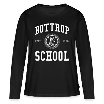 École Bottrop Université Universität Hochschule - T-shirt manches longues Premium bio Femme - noir - Devant - Julia (174cm)