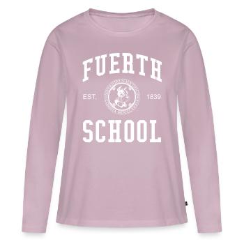 Fürth School University College University School - Women's Premium Organic Long Sleeve Shirt - dusky pink - Front - Julia (174cm)