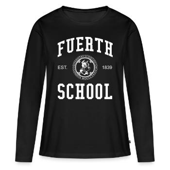 Fürth School University College University School - T-shirt manches longues Premium bio Femme - noir - Devant - Julia (174cm)