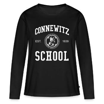 Leipzig Connewitz School University School University - T-shirt manches longues Premium bio Femme - noir - Devant - Julia (174cm)