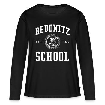 Leipzig Reudnitz School University School University - T-shirt manches longues Premium bio Femme - noir - Devant - Julia (174cm)