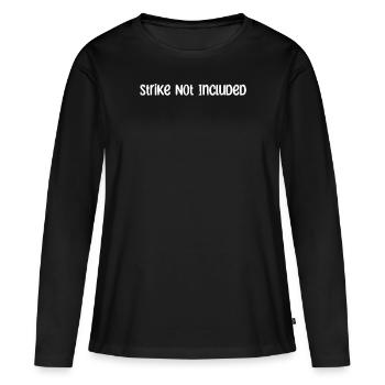 Bowling - Strike non inclus - T-shirt manches longues Premium bio Femme - noir - Devant - Julia (174cm)