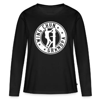 Wing Chun Grand-père Wing Chun - T-shirt manches longues Premium bio Femme - noir - Devant - Julia (174cm)