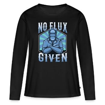 Aucun flux donné - T-shirt manches longues Premium bio Femme - noir - Devant - Julia (174cm)