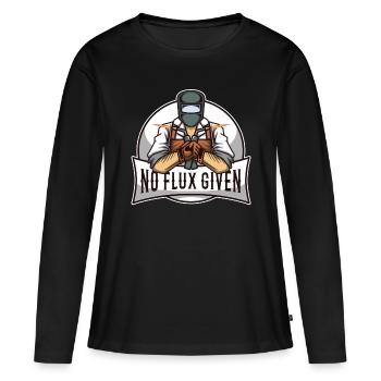 Aucun flux donné - T-shirt manches longues Premium bio Femme - noir - Devant - Julia (174cm)