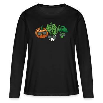 Hobby Gardener Landscaper Gardening Funny vegetabl - Frauen Premium Bio Langarmshirt - Schwarz - Vorne - Julia (174cm)