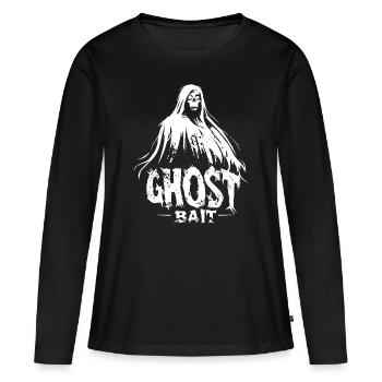 Appât fantôme Appât fantôme | Paranormal Motif - T-shirt manches longues Premium bio Femme - noir - Devant - Julia (174cm)