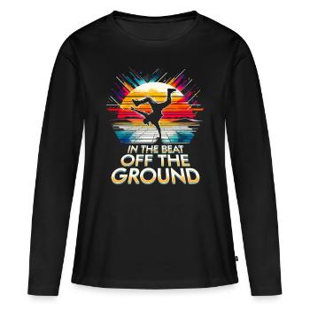 Breakdance B-boy Breakdancing - T-shirt manches longues Premium bio Femme - noir - Devant - Julia (174cm)