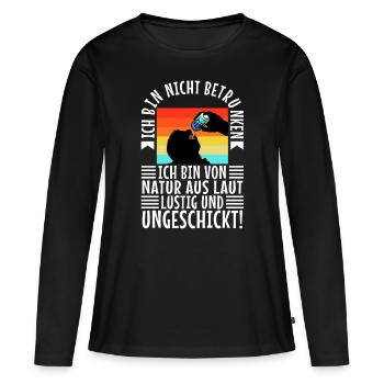 Je ne suis pas ivre, la nature bruyante, drôle et - T-shirt manches longues Premium bio Femme - noir - Devant - Julia (174cm)