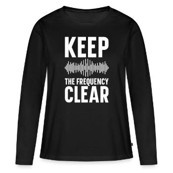 Ham Radio Amateur Radio Amateur Radio - T-shirt manches longues Premium bio Femme - noir - Devant - Julia (174cm)