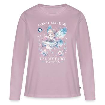 Fee Fairy Fairycore - Women's Premium Organic Long Sleeve Shirt - dusky pink - Front - Julia (174cm)